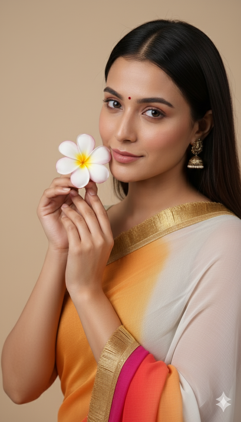 S H A K T I || Pure chiffon saree with Kiran lace