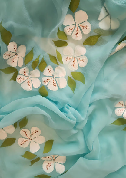 K A C H N A R || Pure Chiffon Saree