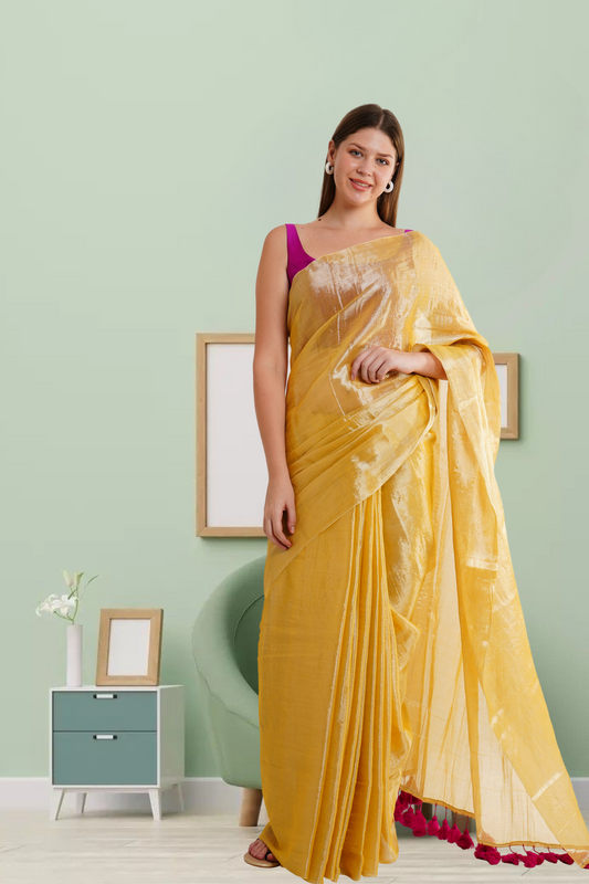 S U R A B H I  || Handloom Tissue Saree