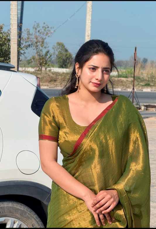N A L I N I || Handloom Raga Tissue Saree