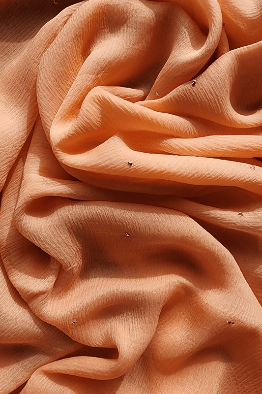 P E A C H I E E - PINK || Pure chiffon saree