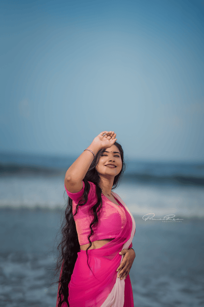 G H U L A B E E - S E || Pure Chiffon Saree
