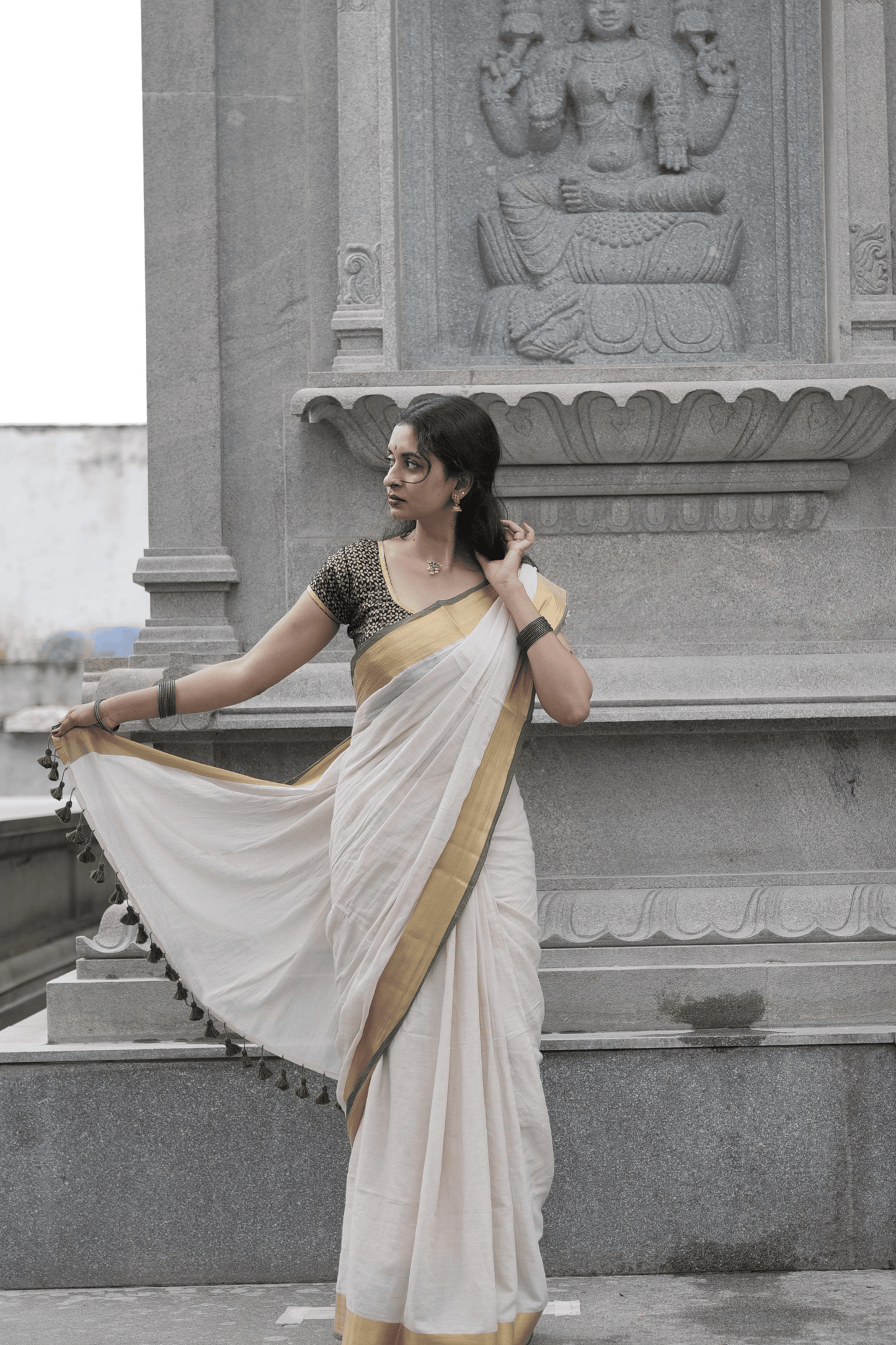 H A R S H A L I || MULL COTTON SAREE