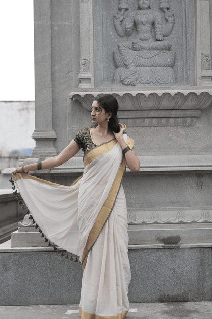 H A R S H A L I || MULL COTTON SAREE