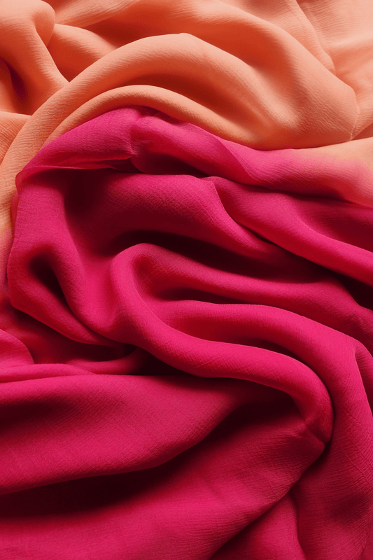 S U N S E T - H U E S || Pure chiffon saree