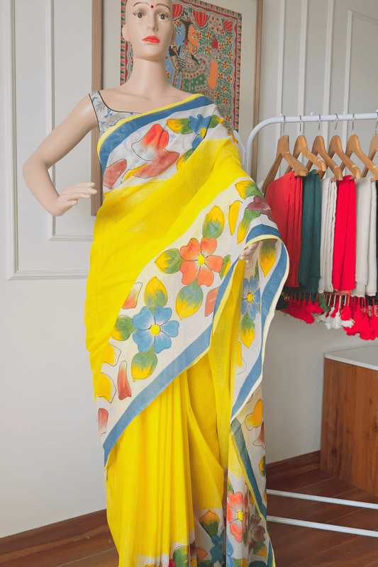 P A H E L I || Kota Doria Hand Paint Saree