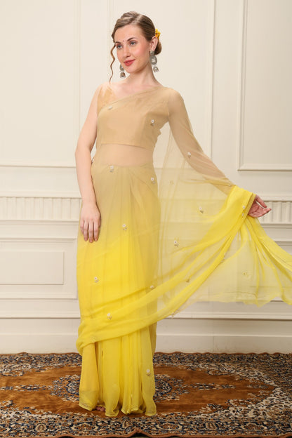 J A L R A N I || Semi Chiffon Saree