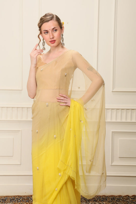 J A L R A N I || Semi Chiffon Saree