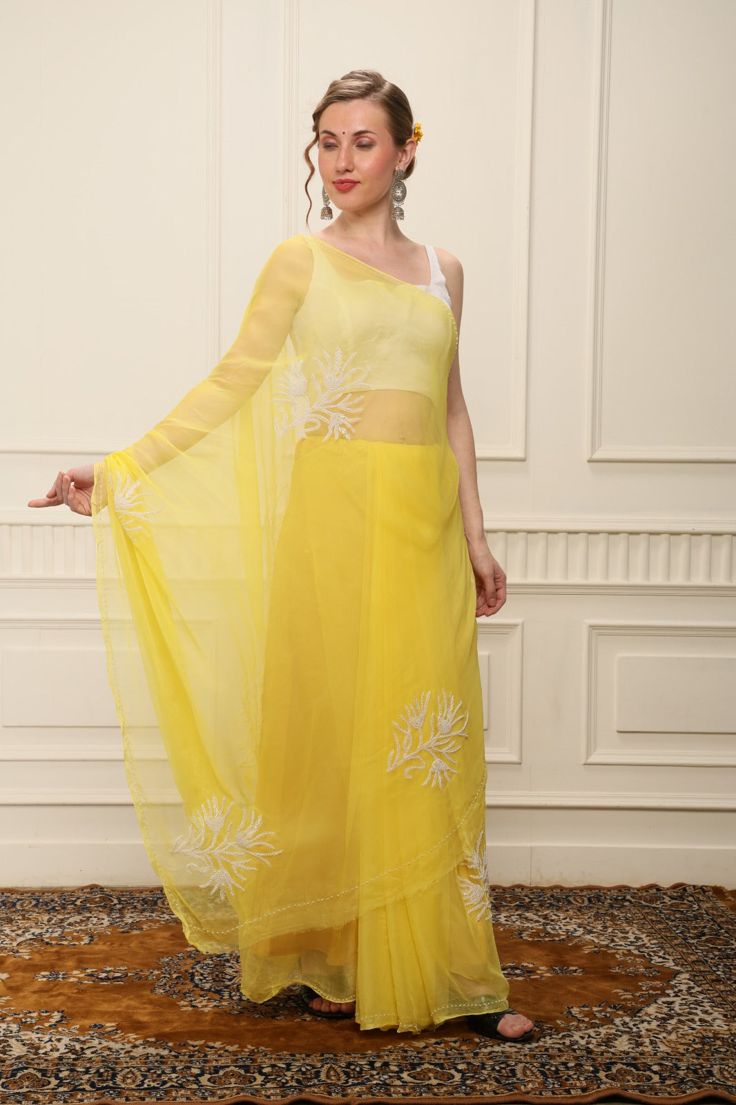 I N D R A N I || Pure Chiffon Saree