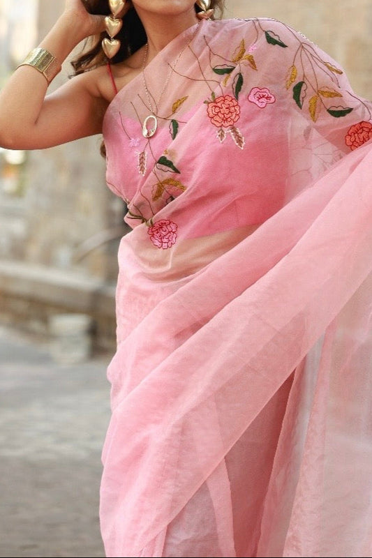 B H U M I K A || Organza Saree