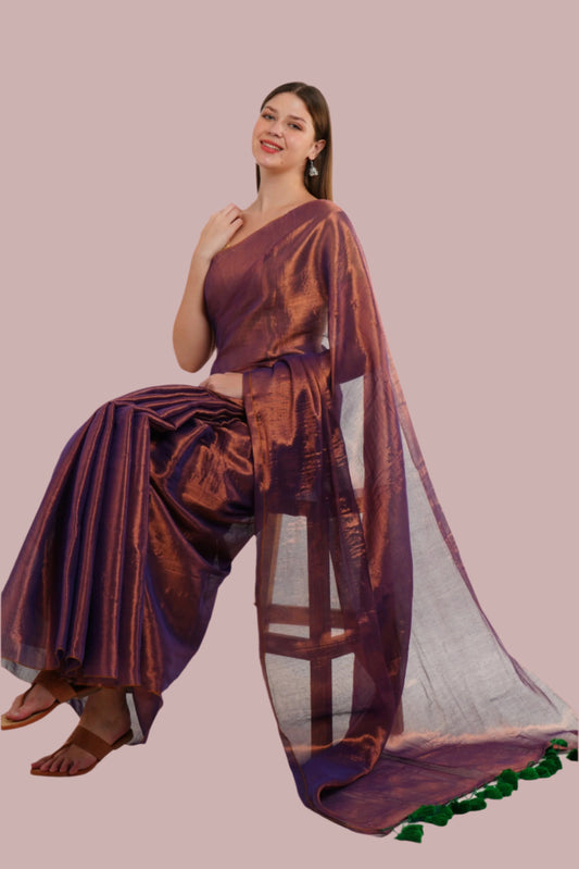 S H A L I N I || Handloom Raga Tissue Saree