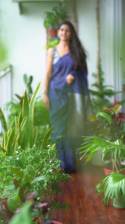 A N J A L I || Khadi Cotton Saree with Zari