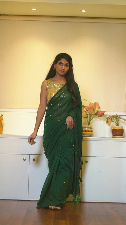 G U L M O H A R || Mull Cotton Saree