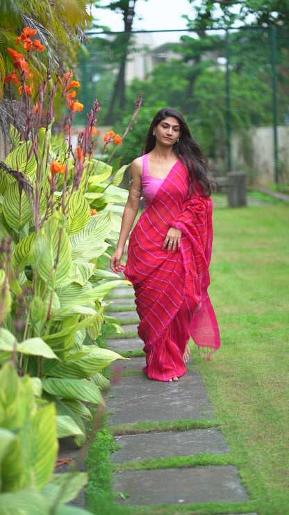 S I N D H U J A ||Pure Linen Saree