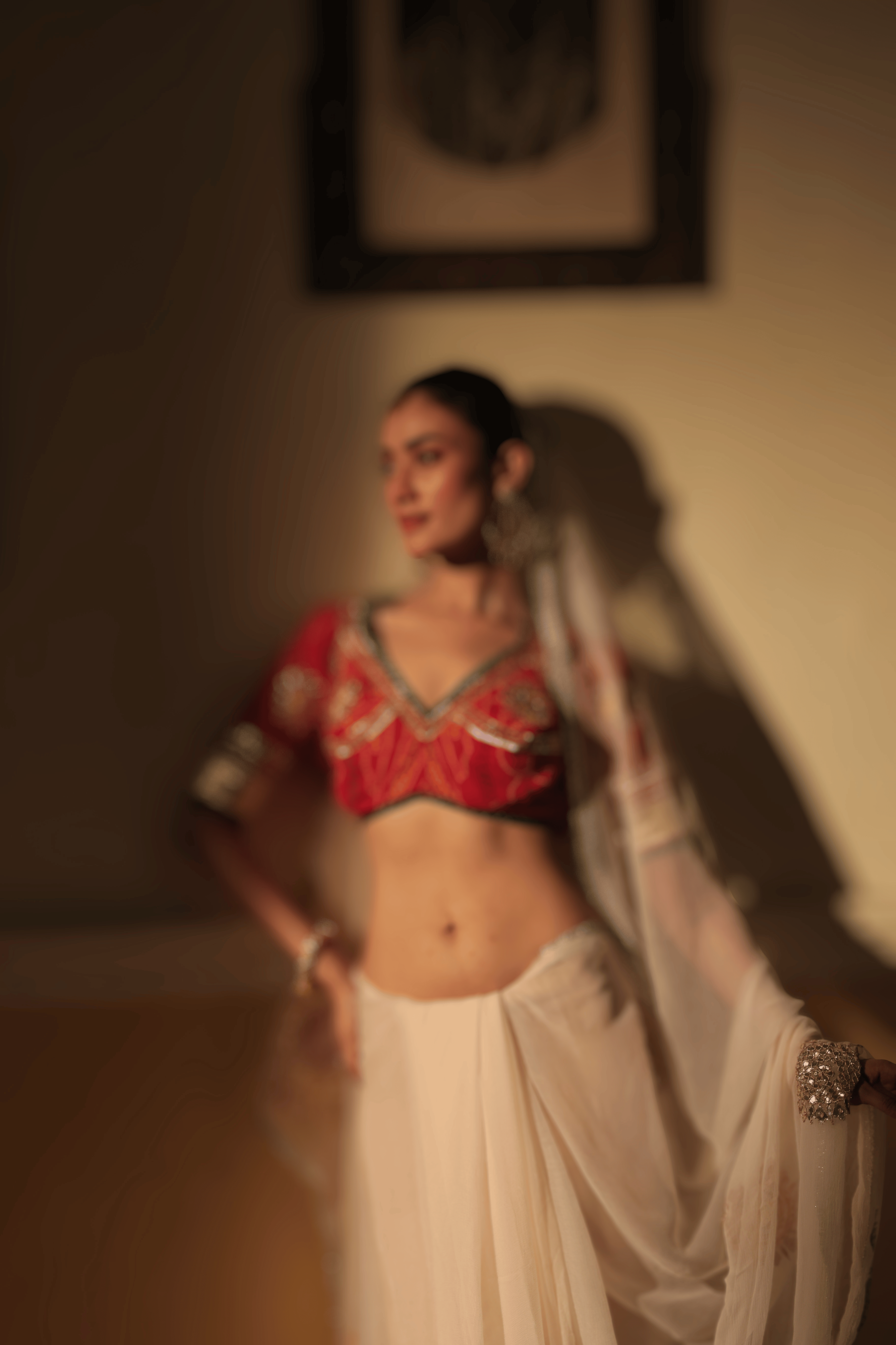Red Bandhni Aangi Blouse || Kiran