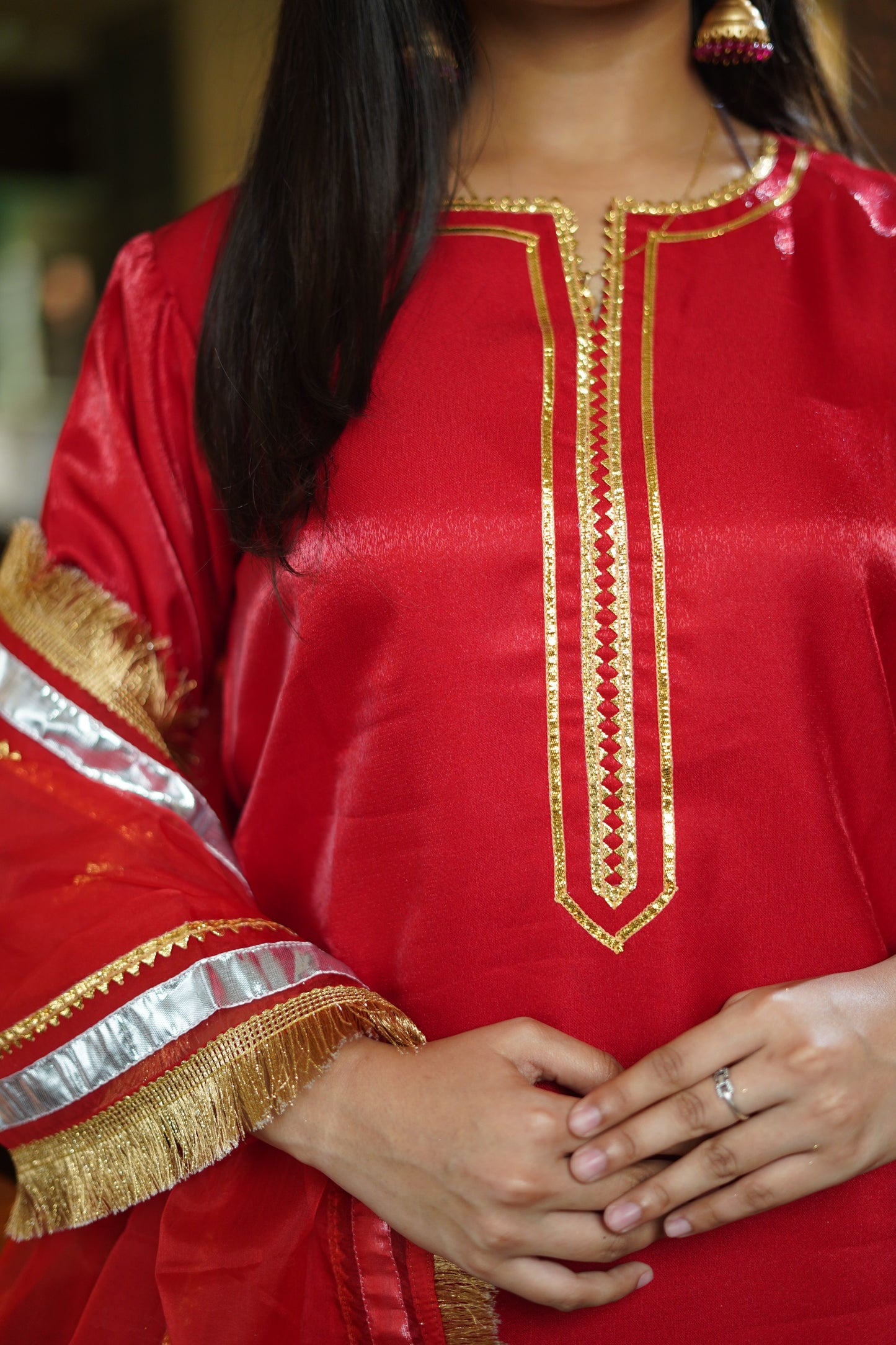 Red and Golden Suit set || Laali || Ethnic Saroj