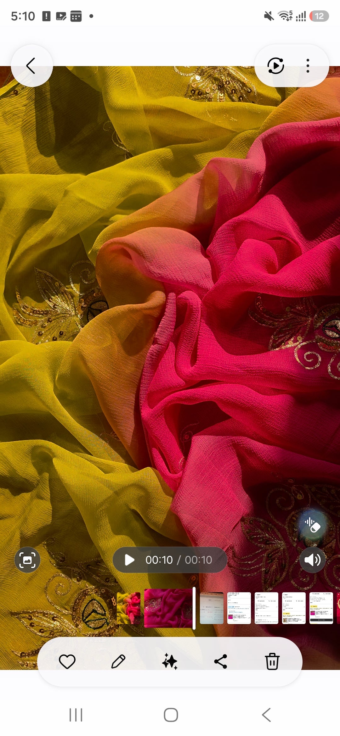 Pure Diamond Chiffon Pink and Green Saree || Anupriya