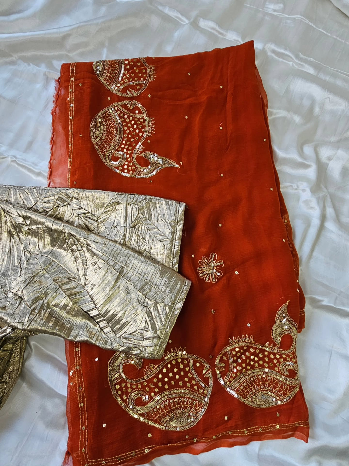 Pure Diamond Chiffon Saree with Aangi Blouse || Sindoorie