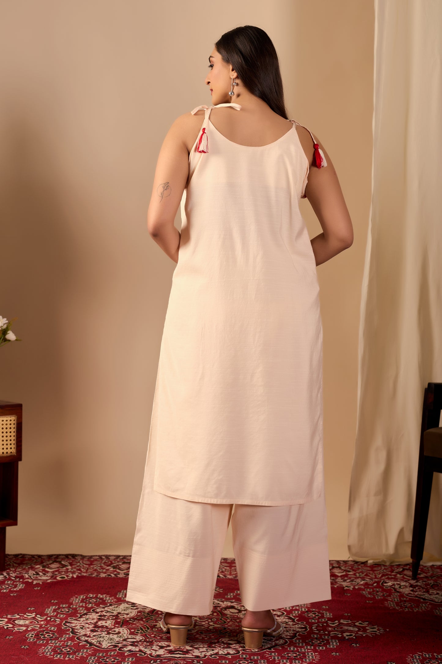 Heart Embroided Co-Ord Set || Dil se