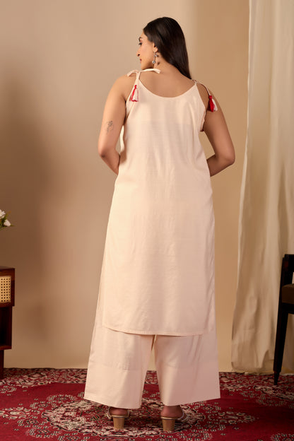 Heart Embroided Co-Ord Set || Dil se