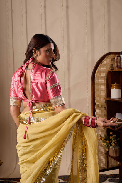 Pink Aangi Blouse || Kirani