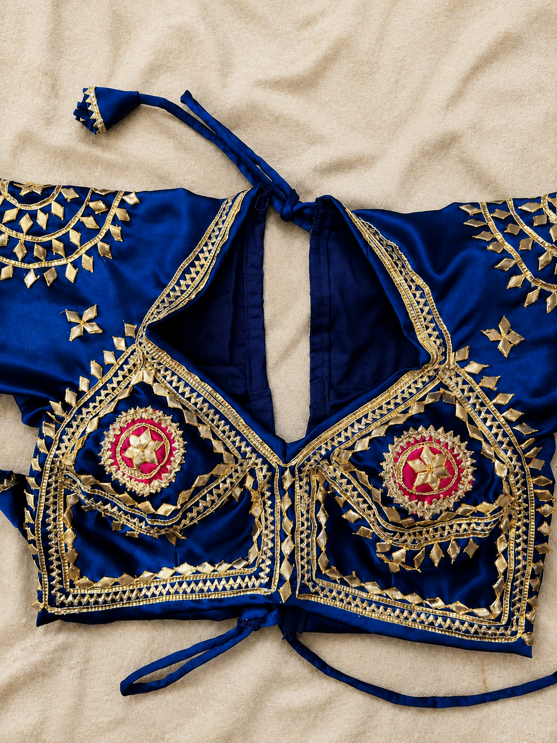 Blue Aangi Blouse with Intricate Hand work || Morni