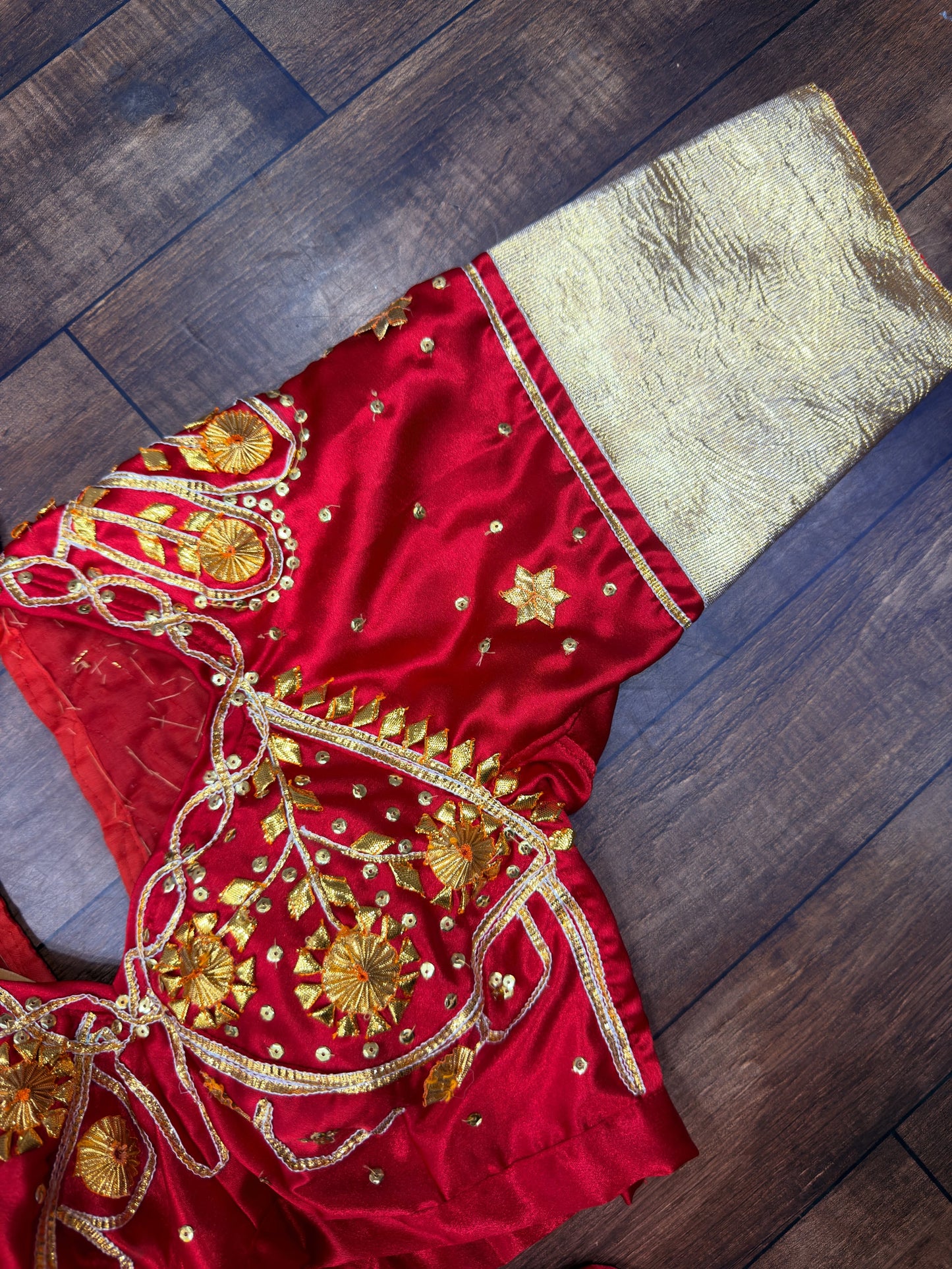 White Aangi Blouse with Sequence work || Chanda (Copy)