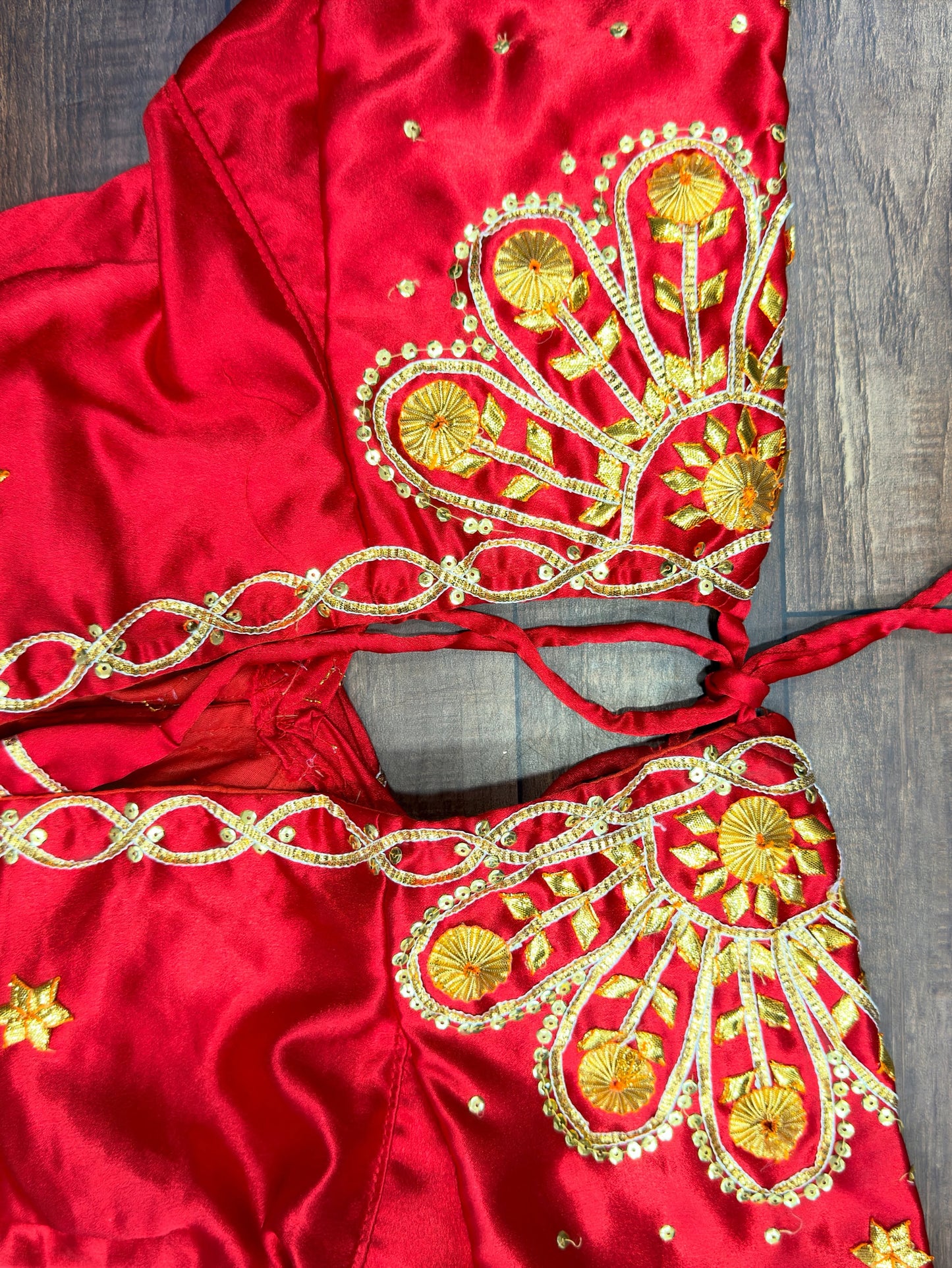 White Aangi Blouse with Sequence work || Chanda (Copy)