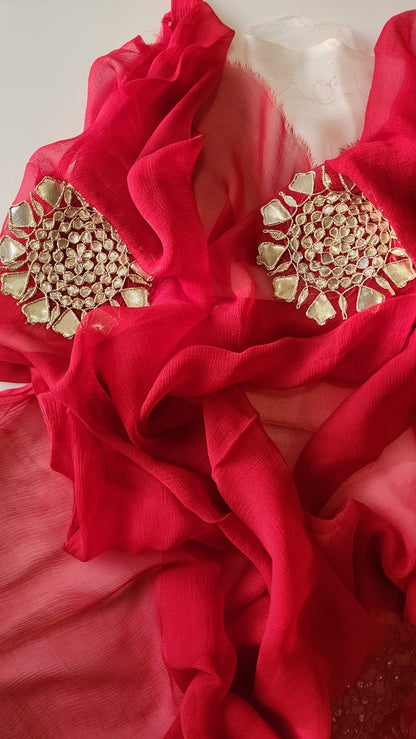 R U D R A N I || Pure chiffon saree