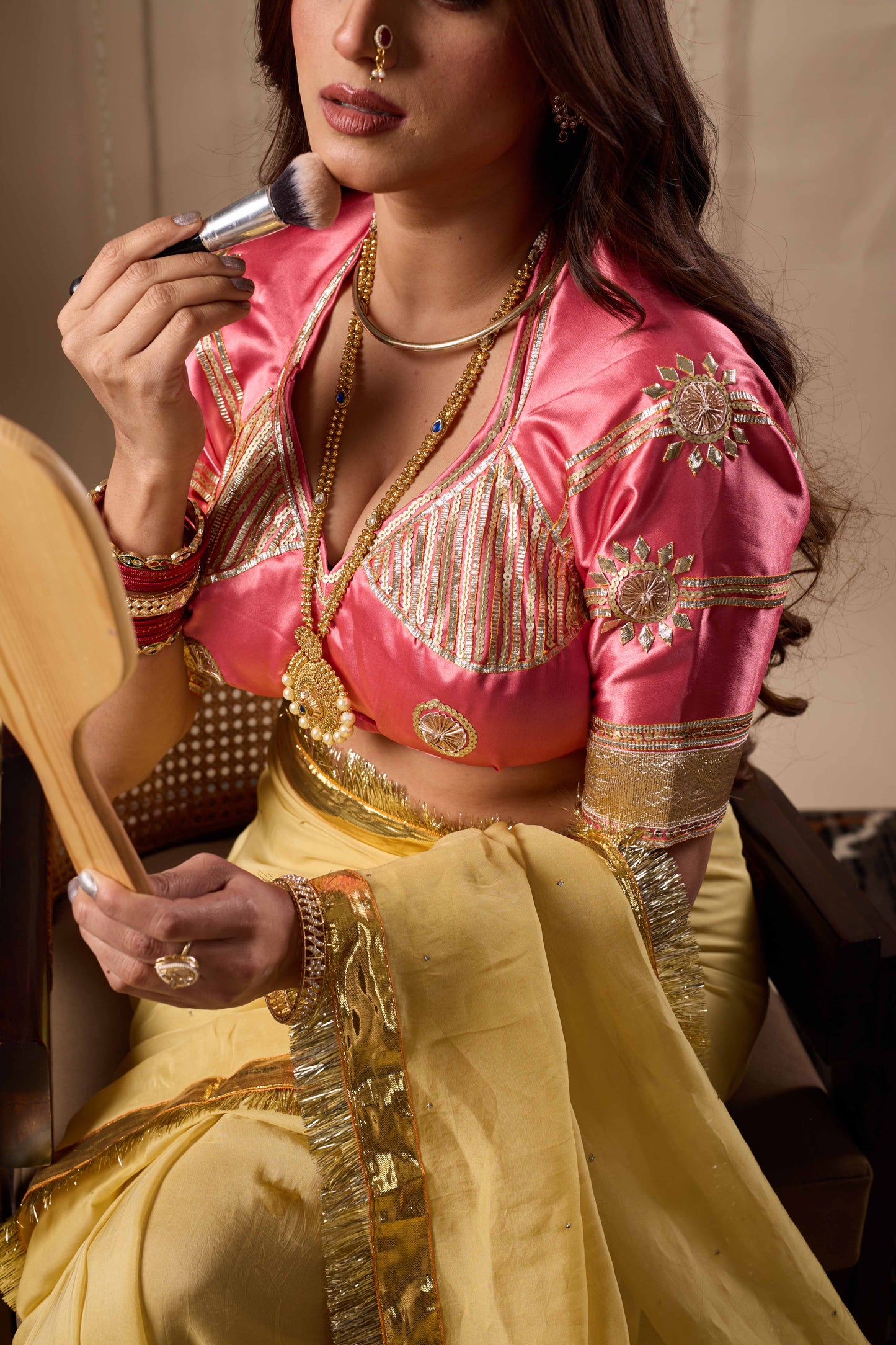 Pink Aangi Blouse || Kirani