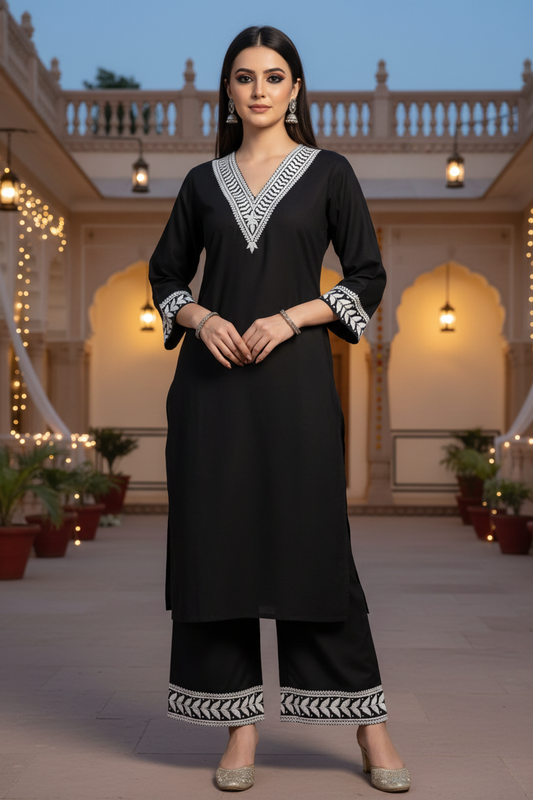 O R C H I D || Oversized Embroidery Farshi Salwar Set