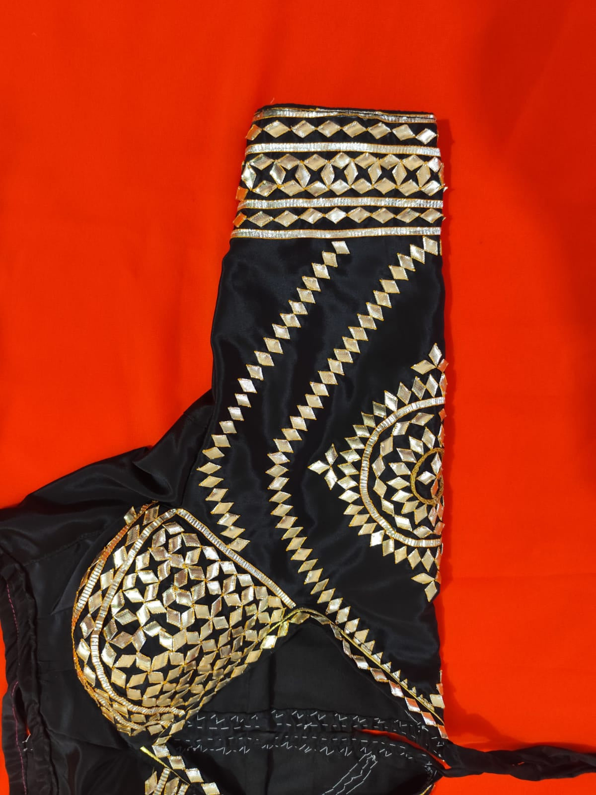 Black Tissue  Saree + Ready to wear Aangi Blouse || Vismayee