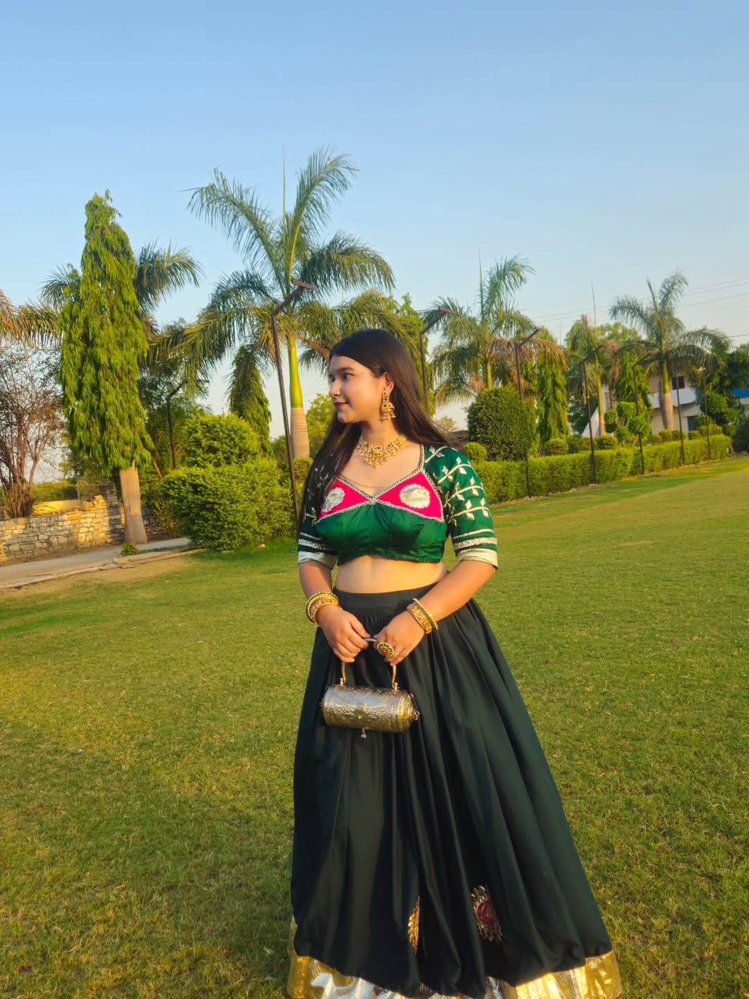 Goldne TissueAangi blouse with intricate HandWork || Harika