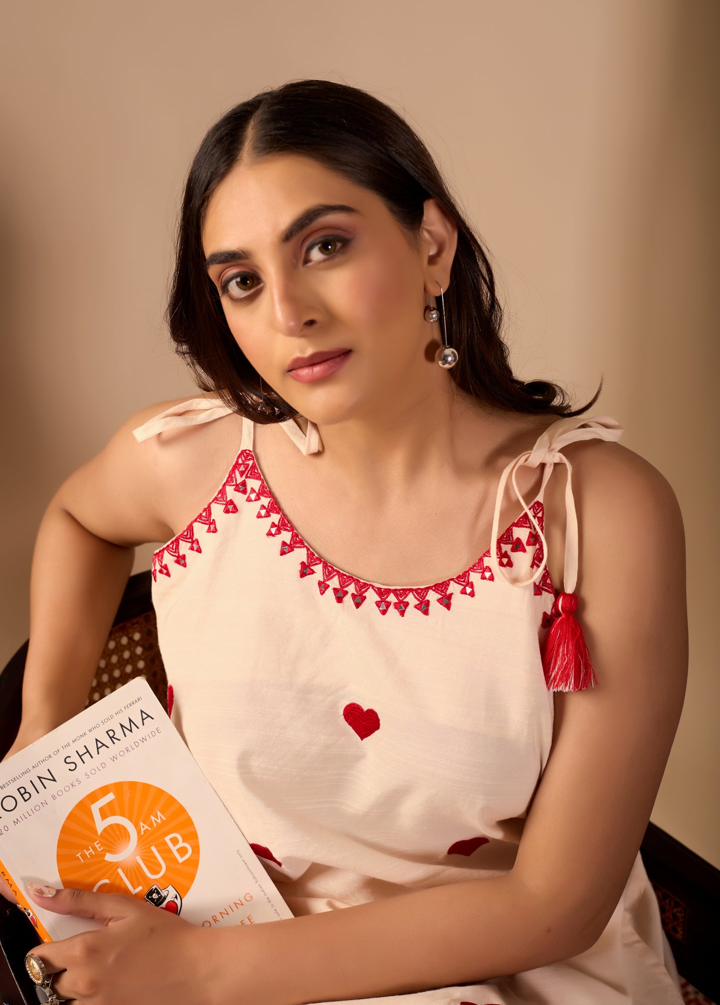Heart Embroided Co-Ord Set || Dil se